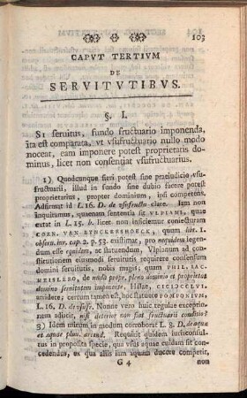 Capvt Tertivm De Servitvtibvs