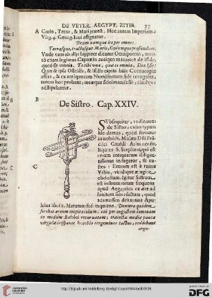 De Sistro. Cap. XXIV
