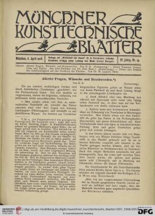 4: Allerlei Fragen, Wünsche und Beschwerden, [3]
