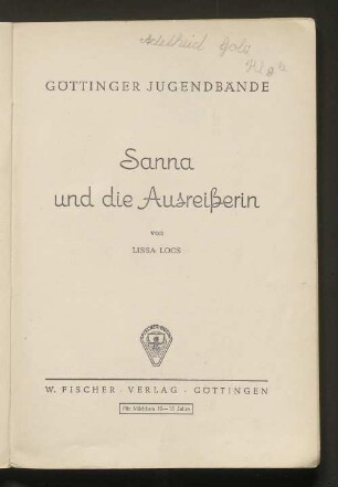 Sanna und die Ausreißerin