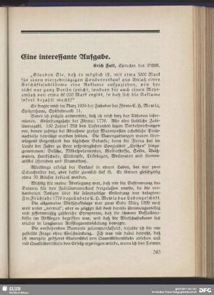 Eine interessante Aufgabe
