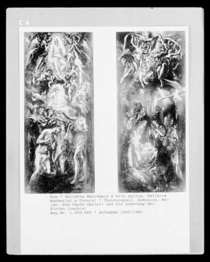 Die Taufe Christi und die Anbetung der Hirten (rechts)