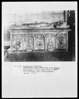 Sarkophag der Bischöfe von Hewen, Buchard, Heinrich