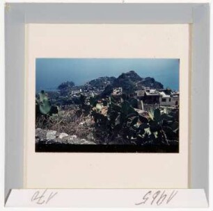 Taormina: Blick von Castel Mola auf Taormina (Foto 1965)