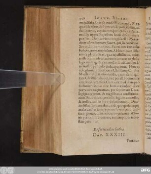 De fortitudine bellica. Cap. XXXIII.
