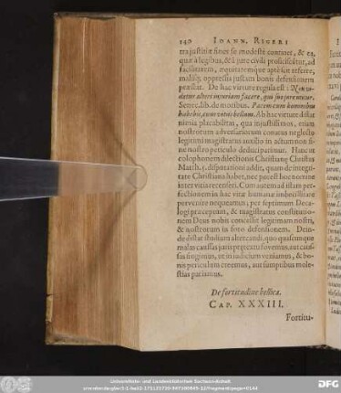 De fortitudine bellica. Cap. XXXIII.
