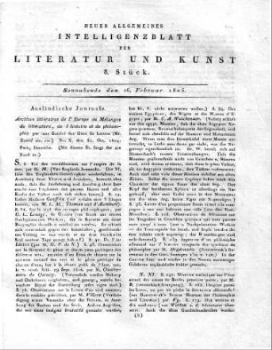 1805-02-16 : 8. Stück