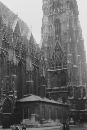 Am Stephansdom : Blick auf den Stephansdom