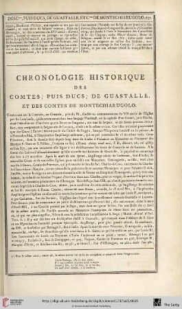 Chronologie historique des comtes, puis ducs, de Guastalle, et des comtes de Montechiarugolo