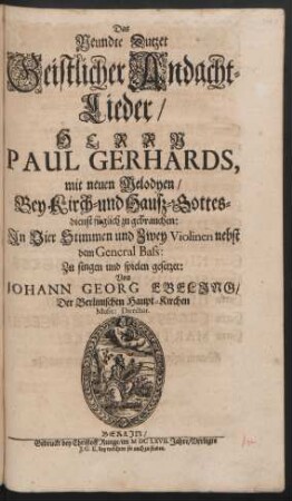 9: Pauli Gerhardi Geistliche Andachten