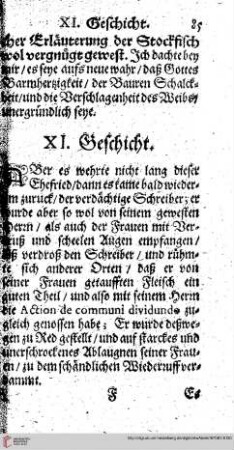 XI. Geschicht