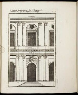 L'Ordre Corinthien sur l'Espagnol. / Corinthische auf die Spanische Ordnung.