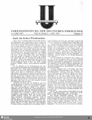 Auch ein frohes Wiedersehen