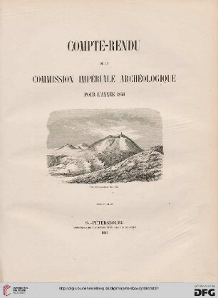 Compte rendu de la Commission Impériale Archéologique: pour l'année ..: Pour l'Année 1860