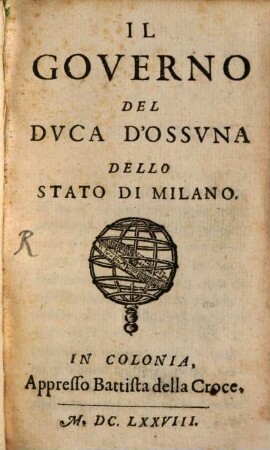 Il Governo del Duca d'Ossuna