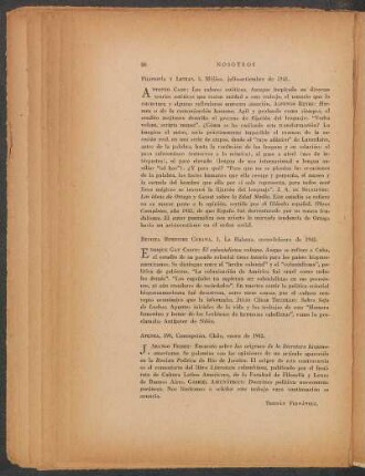 Filosogía y Letras, 3, Méjico, julio-setiembre de 1941