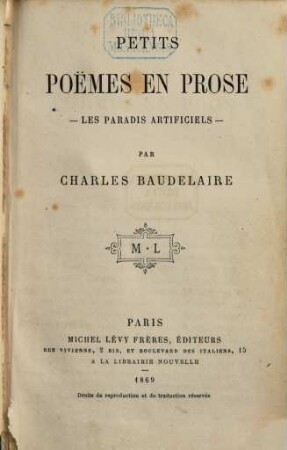 Oeuvres complètes de Charles Baudelaire. 4