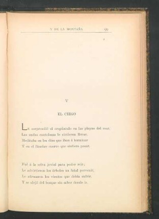 V - El ciego