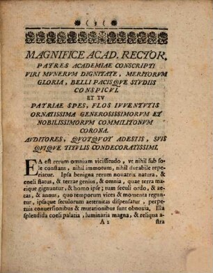 Oratio gratulatoria de auspicatissimo regimine Ser. Princ. Ludovici, Hassiae Landgravii ...