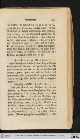 Hoftheater zu Weimar