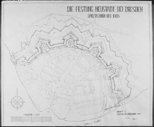 Dresden. Bauzustand der Festung Neustadt um 1805, Blatt 4