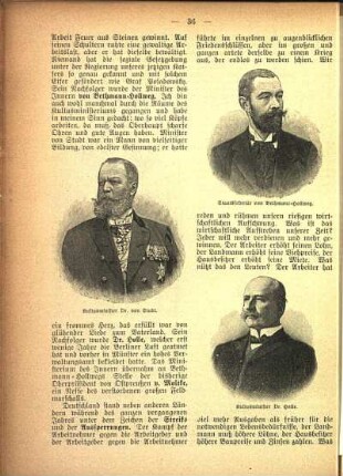Kultusminister Dr. von Studt. Staatssekretär von Bethmann-Hollweg. Kultusminister Dr. Holle.