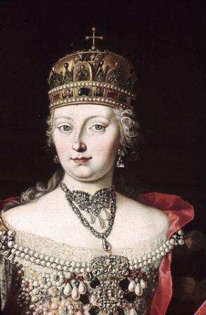 Kaiserin Maria Theresia im ungarischen Krönungsornat