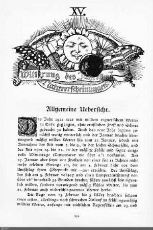 Witterung des Jahres. Naturerscheinungen.