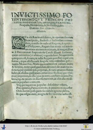Invictissimo Potentissimoque Principi Philippo Hispaniarum…