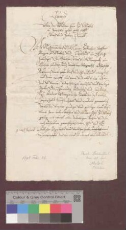 Abraham Bechler und Stephan Knör zu Malsch reversieren gegenüber Äbtissin und Konvent des Klosters Lichtenthal wegen des ihnen um jährlich 14 Malter Korn und 3 Malter Hafer zu Erblehen verliehenen klösterlichen Wittumhofs zu Malsch.