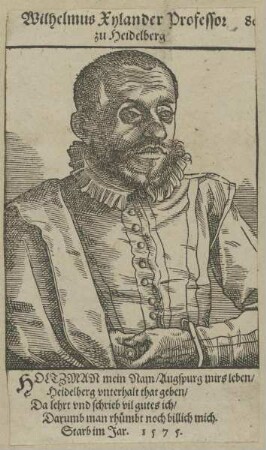Bildnis des Wilhelmus Xylander