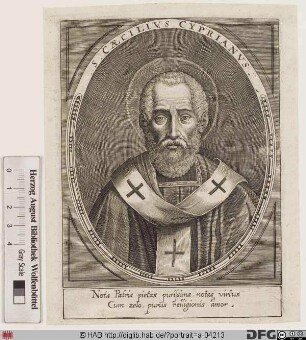 Bildnis hl. Thascius Caecilius Cyprianus