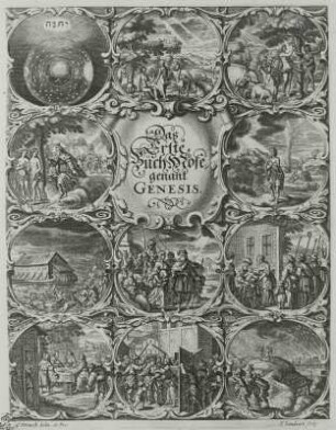 Das erste Buch Mose, genannt Genesis, Titelblatt
