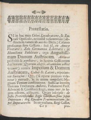 Protestatio.