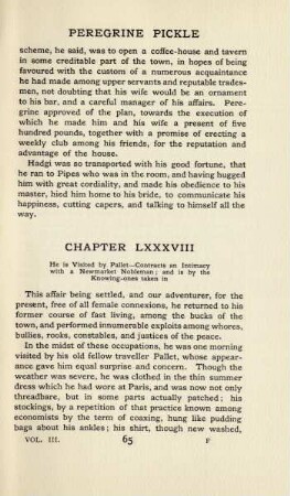Chapter LXXXVIII. He is visited by Pallet - ...