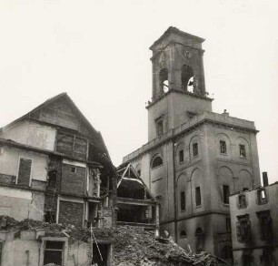 Zerstörungen Zweiter Weltkrieg - Stadtgebiet Evangelische Stadtkirche