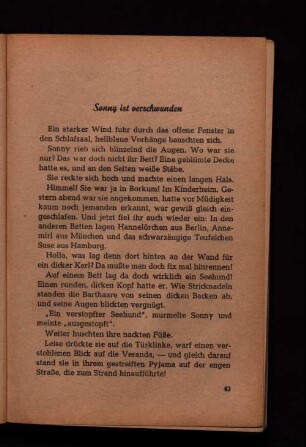 Sonny ist verschwunden