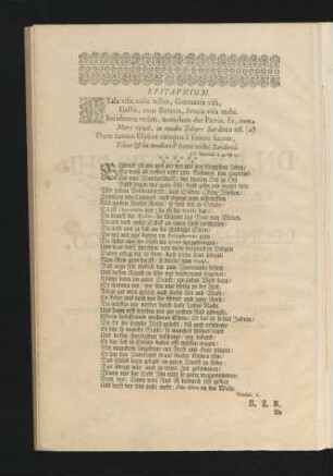 Epitaphium.