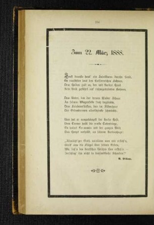 Zum 22. März 1888