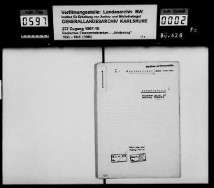 Forchheimer, Benno, Witwe Lina geb. Sichel, Schweinfurt Käufer: Georg Dittmann, Arbeiter, Grünsfeld Lagerbuch-Nr. 167 Grünsfeld