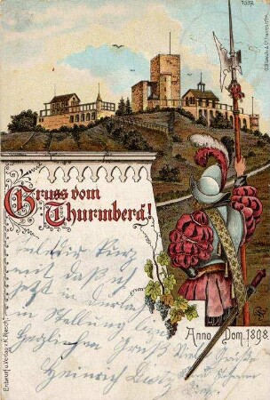Postkartenalbum mit Motiven von Durlach. "Gruss vom Thurmberg"