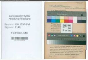 Entnazifizierung Otto Fleitmann , geb. 12.02.1907 (Kaufmann)