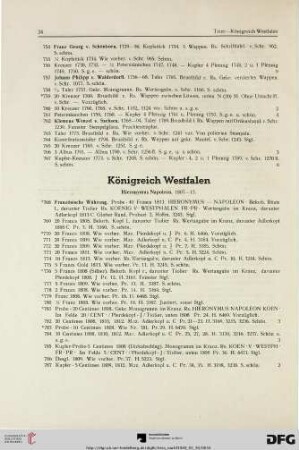 Königreich Westfalen (Nr. 768-843)
