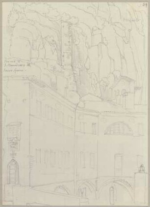 Eingang in die Sacro Speco di San Benedetto bei Subiaco