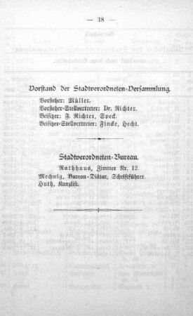 Vorstand der Stadtverordneten-Versammlung