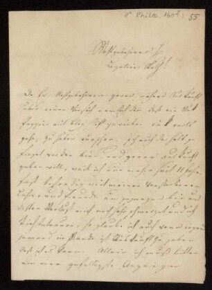 Brief von Johann Hermann Seyde an Ludwig Christian Lichtenberg, Göttingen, 25.4.1800