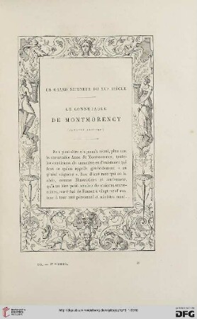 2. Pér. 19.1879: Le connétable de Montmorency, 1 : un grand seigneur du XVIe siècle