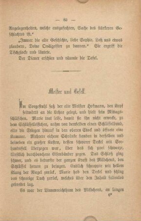 Meister und Gesell.