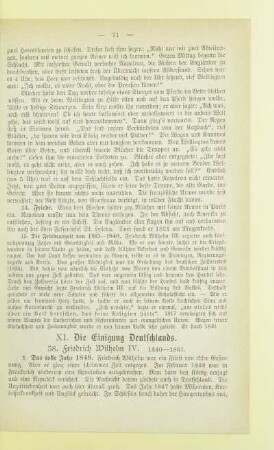 XI. Die Einigung Deutschlands