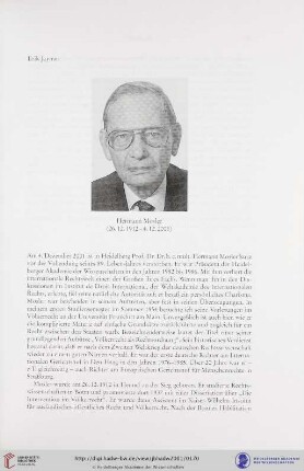 Hermann Mosler (26.12.1912 - 4. 12.2001)